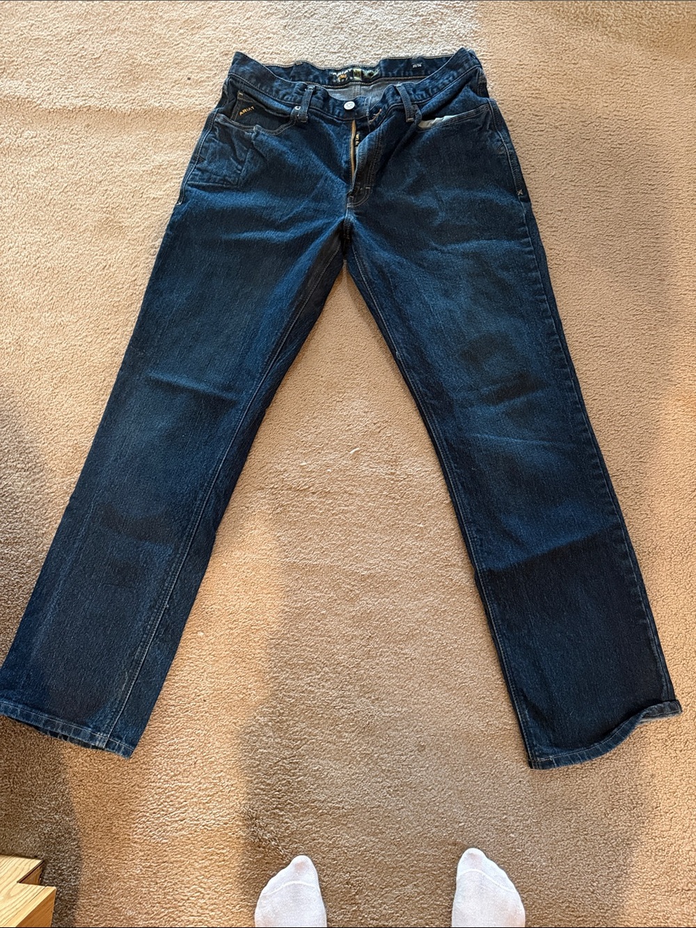 Ariat Men's Dark Blue Straight Jeans